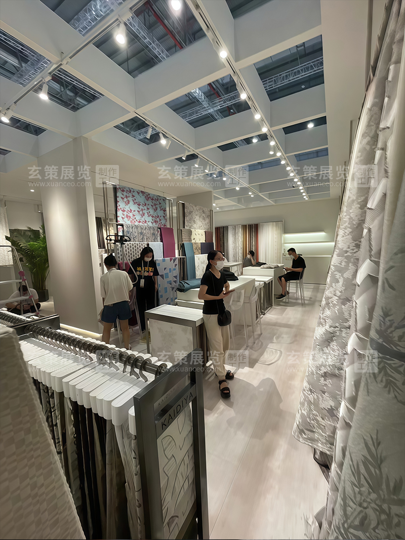 面料展-凯迪雅展台展品布置